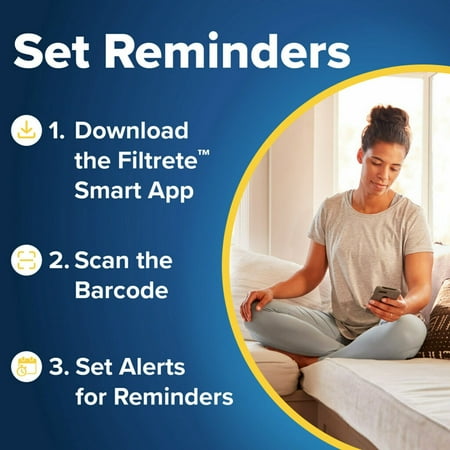 Filtrete - 16" x 20" x 1" Allergen, Bacteria and Virus Smart Air Filter - White