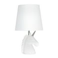 thumbnail image 1 of Simple Designs Sparkling White Unicorn Table Lamp, 1 of 9