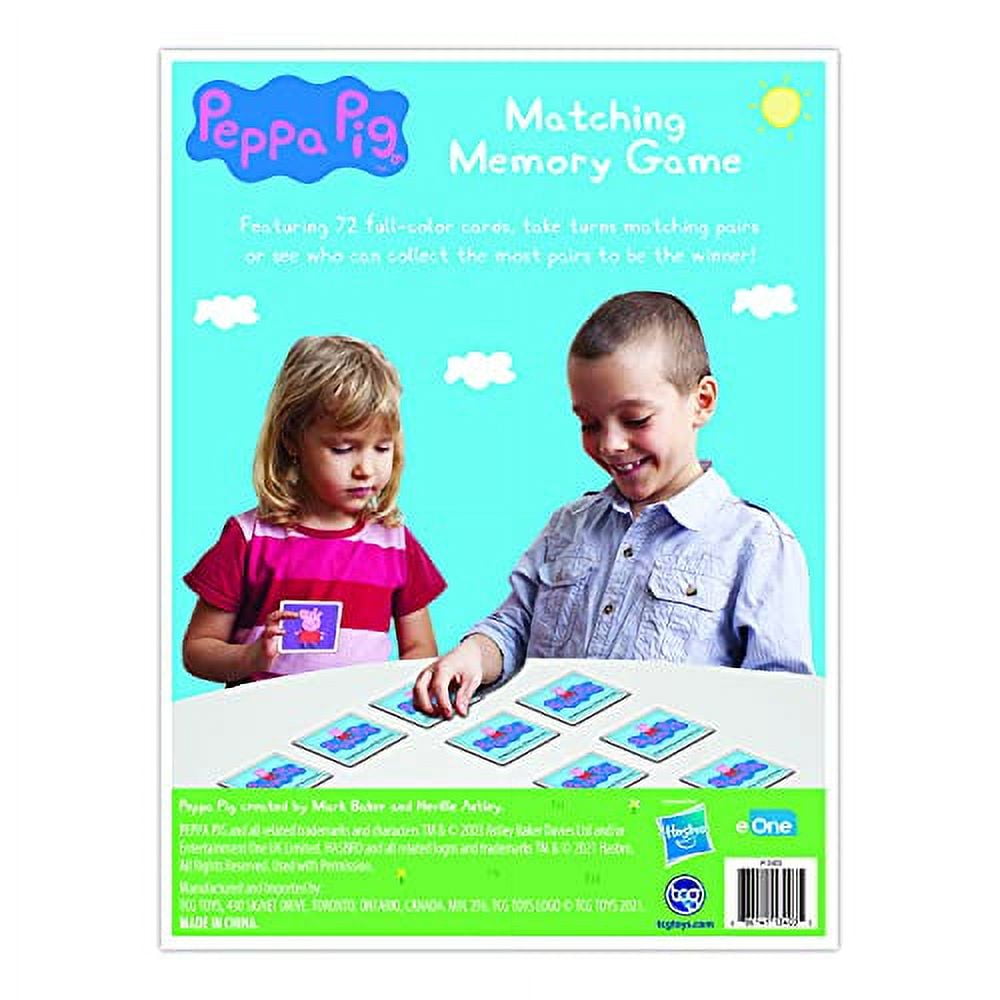 TCG TOYS Peppa Pig Memory Matching Game with 72 cards Kids Age 3+ years