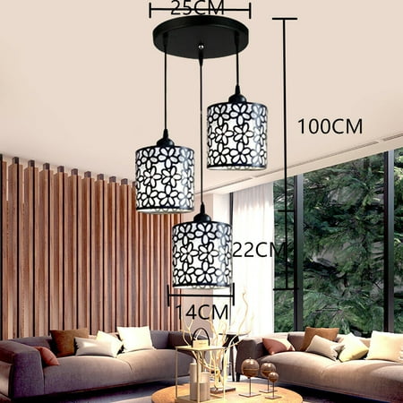 

DENEST Ceiling Light LED Dining Room Pendant 3 Lights E27 Chandelier Modern 110V