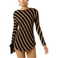 thumbnail image 2 of INC Blusa Dolman de túnica a rayas para mujer, multicolor, mediana I-N-C Dormán, 2 of 2