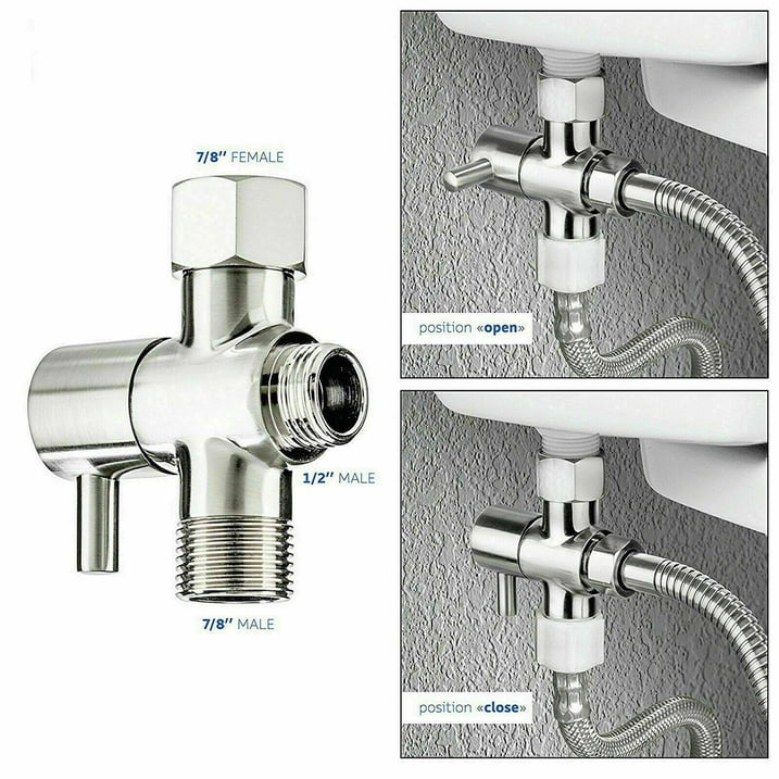 Bidet Sprayer for Toilet, Baby Cloth Diaper Sprayer Stainless Steel Bathroom Bidet Toilet Sprayer for Feminine Hygiene, Car Washing, Cleaning Floor