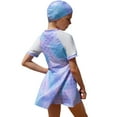thumbnail image 6 of Shadoumai Girls Swimsuit Size 10 Cut Out Bikini Set Drawstring Bottoms Tankini Sets 3pcs Girls Bathing Suit&nbsp;size 8 Tropical Floral Girls' Swimwear with Print Shorts, 6 of 8