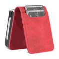 thumbnail image 2 of Case for Samsung Galaxy Z Flip 7, PU Leather Card Slots Magnetic Closure Vintage Shockproof Protective Case for Samsung Galaxy Z Flip 7 - Red, 2 of 12