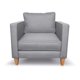 thumbnail image 1 of Sillón Sofamatch Tela Quantum Patas Natural gris, 1 of 5
