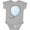 AC-Heather Grey, variant on Inktastic Blue Balloon Boys or Girls Baby Bodysuit