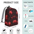 thumbnail image 5 of Game Controller Red Pattern Backpack for School, Cute School Bag with Adjustable Shoulder Straps and Padded Back, 15.7"x11.8"x5.5", 5 of 5