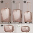 thumbnail image 4 of Hikolayae Sunshine Collection Hardside Spinner Luggage Sets in Rose Gold, 5 Piece - TSA Lock, 4 of 7
