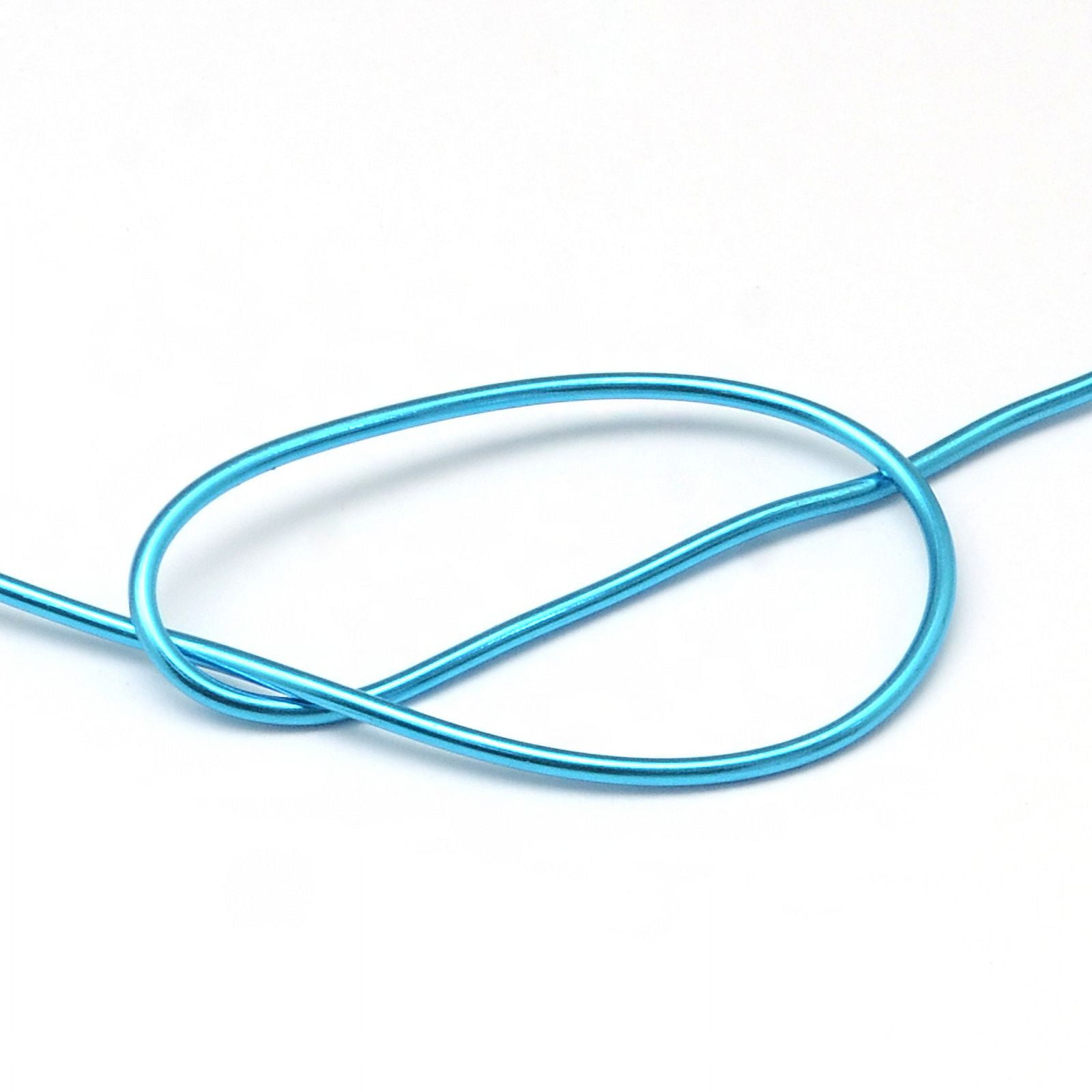 500 g Round Anodized Aluminum Wire Bendable Metal Craft Wire for DIY Jewelry Craft Making Dodger Blue 10 Gauge 2.5mm 35m/500gDIY