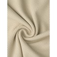 thumbnail image 5 of INSPIRE CHIC Women's Mock Neck Bodysuit Elegant Polka Dot Long Mesh Sheer Sleeve Slim Fit Bodysuits L Khaki, 5 of 6