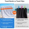 thumbnail image 4 of Beach Towel Bands (6-Pack), Portable Towel Bands for Beach Chairs & Cruise Chairs Pool Chair, Vacation Choice Beach Chair Towel Clips, Great Alternative to Beach Towel Clips, 4 of 4