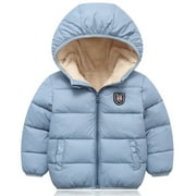 GYRATEDREAM Toddler Little Boy Girl Winter Thicken Puffer Hooded Jacket Down Coat,5-6T