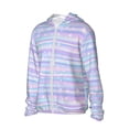 thumbnail image 2 of Pofeuu Striped Gradient Print Sun Protection Outdoor Lightweight Full Zip UV Cooling Hoodie Long Sleeve Summer Clothing for Outdoor Hiking-3X-Large, 2 of 5