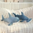 thumbnail image 2 of 55cm Cute Gray Blue Shark Doll Plush Toy Stuffed Soft Sea Animal Fish Pillow Appease Toys for Kids Girls Birthday Gifts Decor, 2 of 7