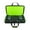 Black green, variant on Portable DJ Equipment Storage Bag Multifunctional Compartments Shockproof Carrying Case Suitable for Controllers