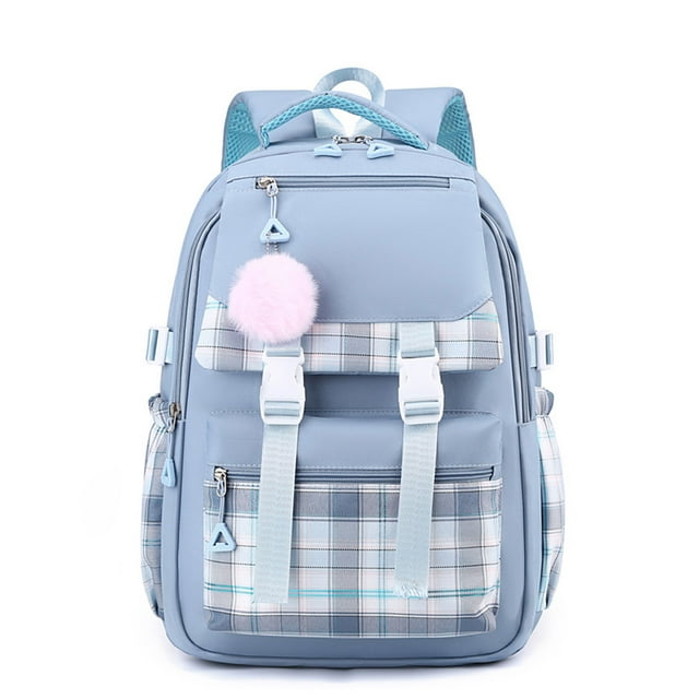 Transemion Fashionable School Bag On Suitcase Travel Exquisite Rucksack Women Double Safety Straps Bags Small Fresh For Pairing 1