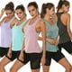 Femmes Sport Course de Course Dos Gilet Sans Manches Fitness Jogging Yoga Débardeur – image 2 sur 5