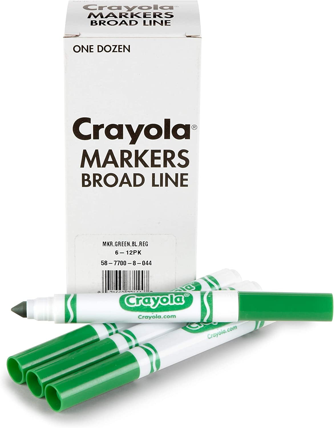Crayola 024028 Original Non-Toxic Marker Set- Conical Tip- Set - 12