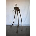thumbnail image 6 of Nifao Modern Art Brown Patina Tall Elephant Bronze Statue – Garden Outdoor Decor Sculpture, 26"L x 27"W x 67"H, 6 of 10
