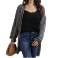thumbnail image 2 of Women Oversized Chunky Open Front Cardigan Sweaters Cable Knit Long Sleeve Cardigans Outwear Coats, 2 of 6