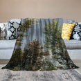 thumbnail image 2 of BCIIG Trees Sky Painting Warm Lightweight Blanket Soft Fleece Blankets Throw Blanket Living Rooms Sofa Decor Cow Gifts Blanket All Seasons Exquisite Gifts for All Seasons 60x80in, 2 of 6