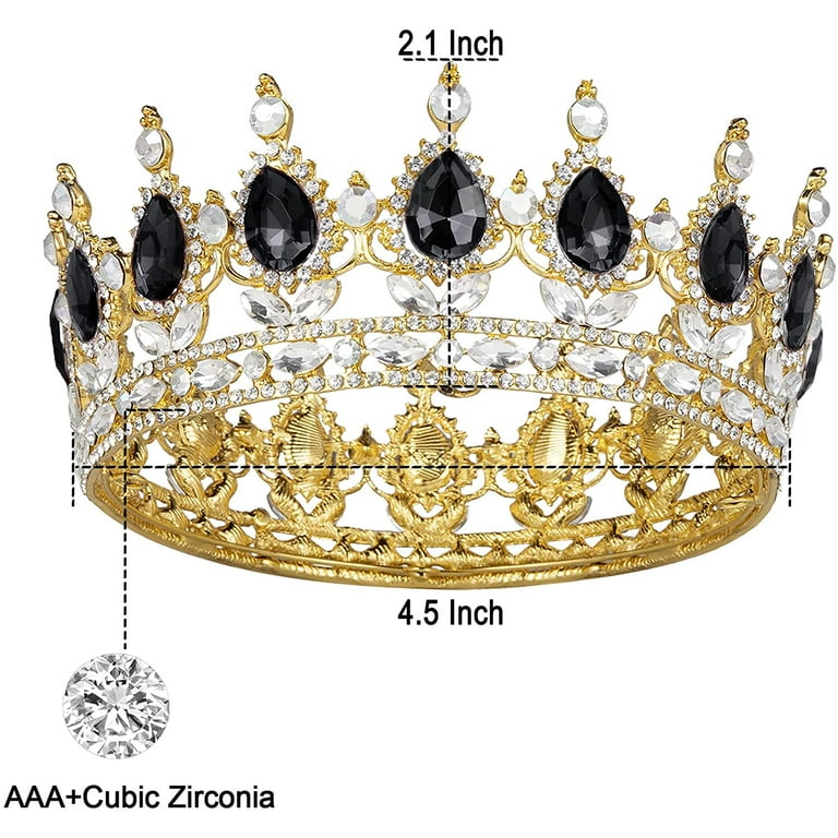 Queen Crowns for Women, Black Blue Red Crystal Rhinestone Tiaras for Women  Girls Royal Crown for Birthday Wedding Prom - Walmart.com