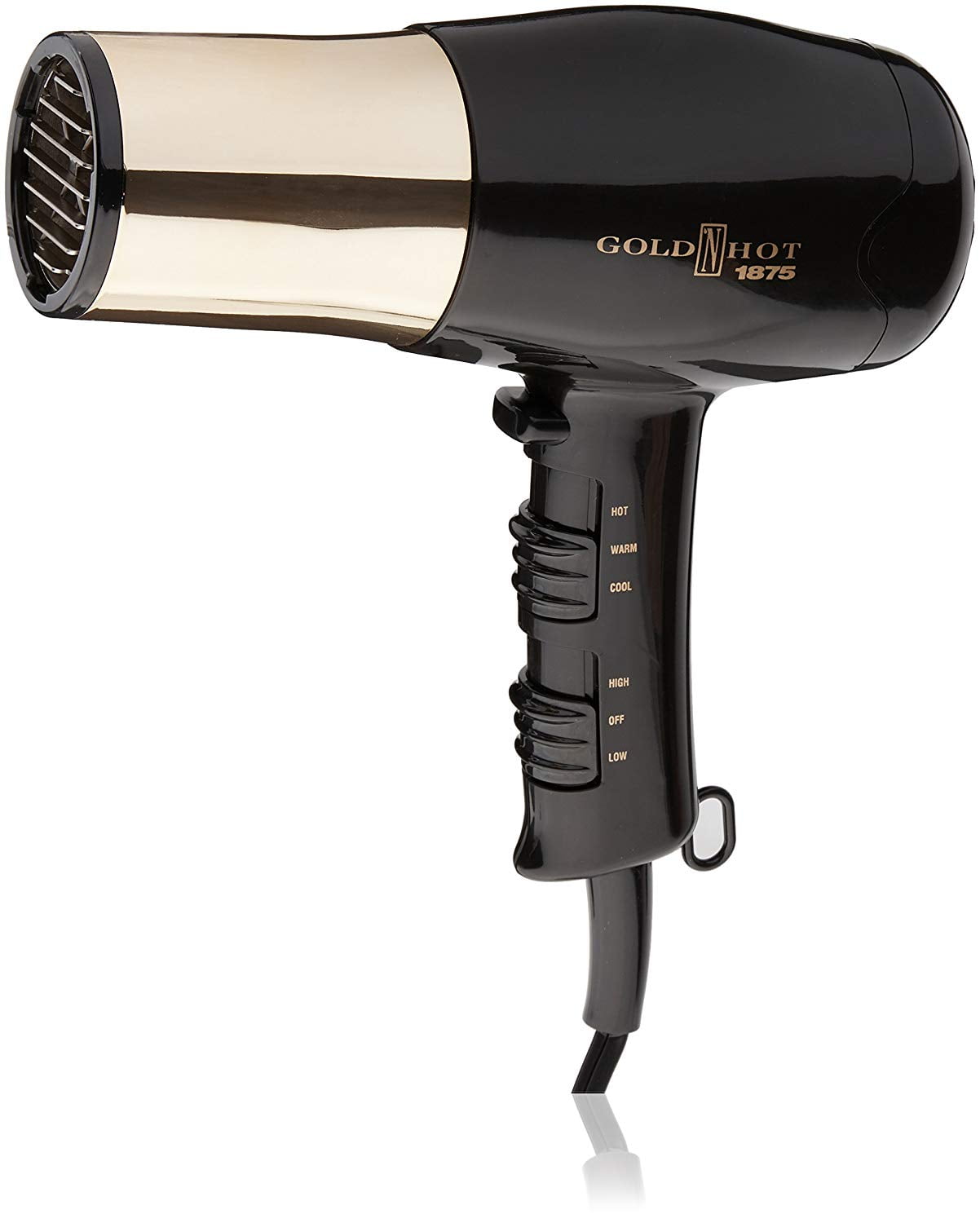 Gold 'N Hot GH8135 Professional 1875-Watt Dryer with Styling Pik, 2 speeds and 6 heat 