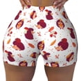 thumbnail image 2 of Salouo Cartoon Hedgehogs Print Women's Athletic Shorts,Booty Shorts Biker Shorts High Waisted Elastic Workout Shorts for Yoga Gym Running Sports-XX-Large, 2 of 8