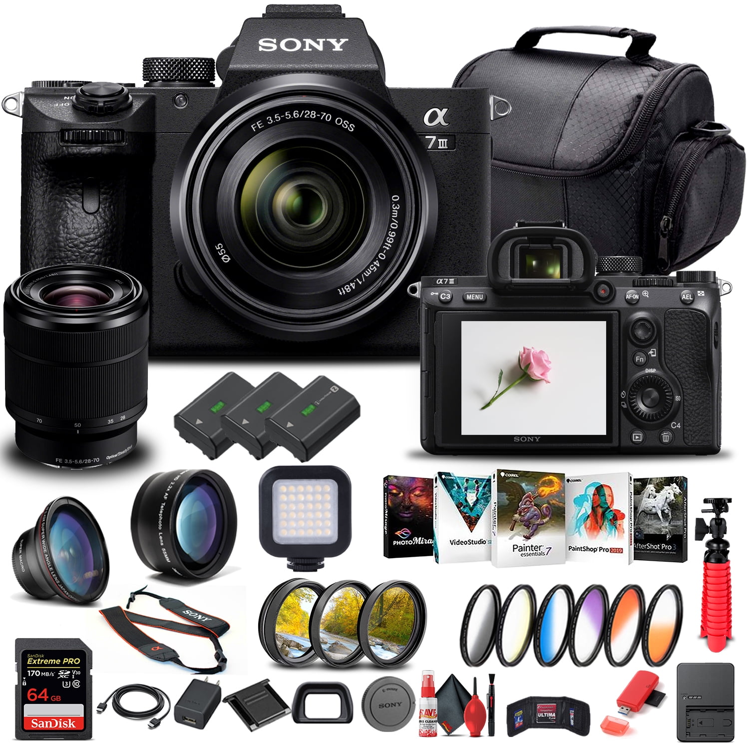 Sony Alpha a7 III Mirrorless Camera W/ 28-70mm Lens ILCE7M3K/B