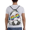 thumbnail image 2 of Bingfone Panda With Sun Glasses Drawstrings Backpacks Bags For Men Women Gym Drawstrings Bag, 2 of 9