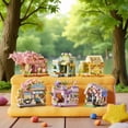 thumbnail image 2 of Mini City Street View Flower Shop Building Blocks, Cute Creative House Model Bricks, Girls DIY Assembly Educational Toy, Collectible Desktop Decoration Gift for Kids, 2 of 7