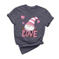 thumbnail image 3 of VKOYWKM Valentines Day Heart Tshirt for Women Cute Love Heart Graphic Tees Valentine Gift Top Short Sleeve Casual Crew Neck Holiday Tshirts, 3 of 7