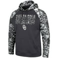 thumbnail image 2 of Men's Colosseum Charcoal Oklahoma Sooners OHT Military Appreciation Digital Camo Pullover Hoodie, 2 of 4
