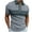 Grey, variant on UVEASISHA Mens Quarter Zip Golf Shirts,Men's Short Sleeve Muscle Polos Shirt 2025 Lapel Collar Casual Slim Fit Tshirts Half Zip Printed Golf Shirts,Green M