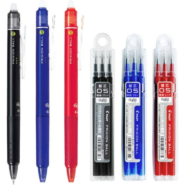 Recharge pour stylo Pilot FriXion à encre gel - pointe moyenne de 0.7 mm -  color