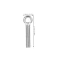 thumbnail image 2 of HOOWIFFY 5pcs Stainless Steel Eye Bolts For Swing Bolts Silver For Automotive Use, 2 of 6