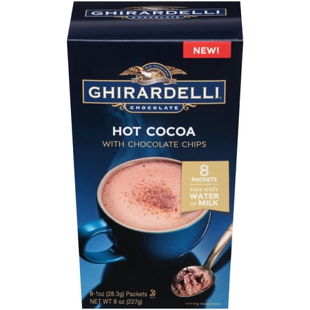 Ghirardelli Hot Cocoa with Chocolate Chips, 8 Oz - Walmart.com