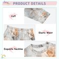 thumbnail image 3 of FORMRS Long Sleeve Top and Pants Pajama Set for Niños 2-Piece Sleepwear, Sizes 18M-8Y, Beautiful Floral, 3 of 6