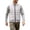 White, variant on Atkumj Mens Puffer Vest Warm Comfy Stand Collar Zip Up Vest Casual Solid Color Sleeveless Winter Vest Outerwear with Side Pockets