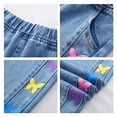 thumbnail image 4 of XXWXYD Teen Girls Butterfly Straight Jeans Kids 2026 Summer Baggy Wide Leg Denim Pants Tween Casual Trousers Versatile Streetwear Bottoms, 4 of 4