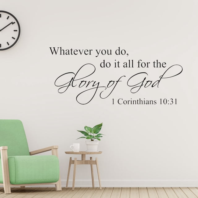 Long Service Life Adhesive Motto Wall Sticker, Environmental Protection Wall Sticker, For Decorating Wedding And Anniversary Bedroom And Playroom Wall And Door