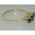 thumbnail image 4 of LBG British Made 10k Yellow Gold Natural Sapphire Womens Promise Ring - 33 size options - Size 9.5, 4 of 6