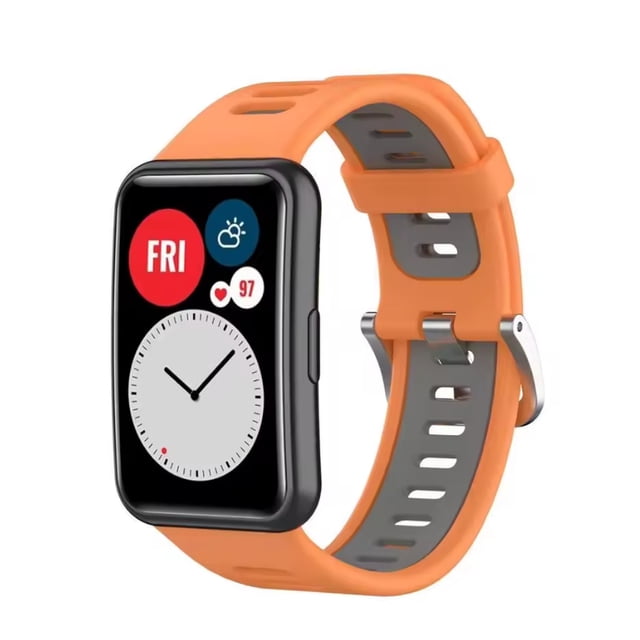 Correa Sport para Huawei Watch Fit, Silicona Premium, Talla Única, Resistente al Agua, Estilo Deportivo, Unisex