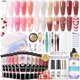 thumbnail image 1 of Kit de gel de extensión Poly Born Pretty de 12 colores con lámpara de uñas, 1 of 9