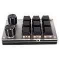 thumbnail image 1 of Customized Knob Red Switch Mechanical Keyboard Macro Keyboard, Acrylic Material One Handed Plug and Play USB Wired Keypad With OS Support for Desktop PC, 1 of 7