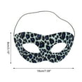 thumbnail image 2 of Unique Bargains 1 Pc Leopard Party Mask Blue Black Fabric EVA, 2 of 5