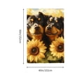 thumbnail image 3 of ZFLMY Dogs Sunflowers Digital Painting Wall Tapestry Art Home Decor 40*60in, 3 of 6