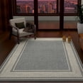 thumbnail image 2 of Ottomanson Ottohome Collection Non-Slip Rubberback Bordered Design Indoor Area Runner Rug/Entryway Mat, 2 of 7