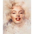 thumbnail image 4 of Stephen Chambers 12x14 Gold Ornate Wood Framed With Double Matting Wall Art Titled - Marilyn 2 Watercolor, 4 of 6