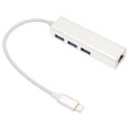 thumbnail image 4 of USB3.0 HUB Tarjeta de red cableada Gigabit 10M 100M 1000M RJ45 3 USB3.0 Interfaz Docking Station para Win, 4 of 10